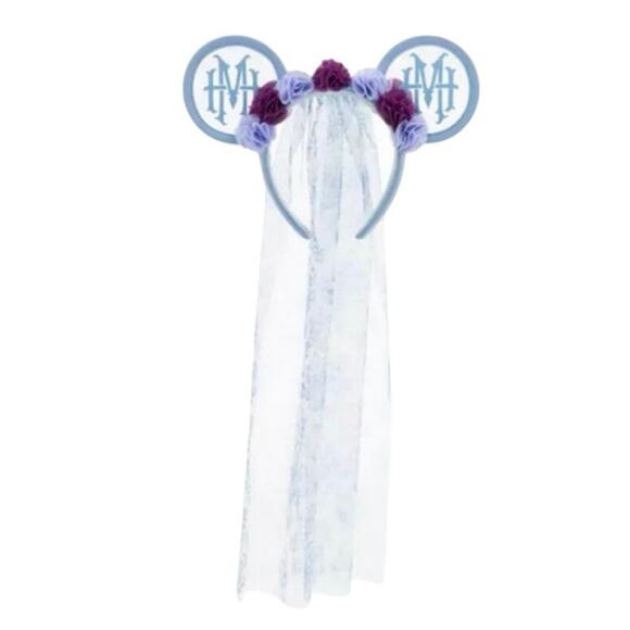 Disney Parks Haunted Bride Veil Minnie Ears - Picture 1 of 5